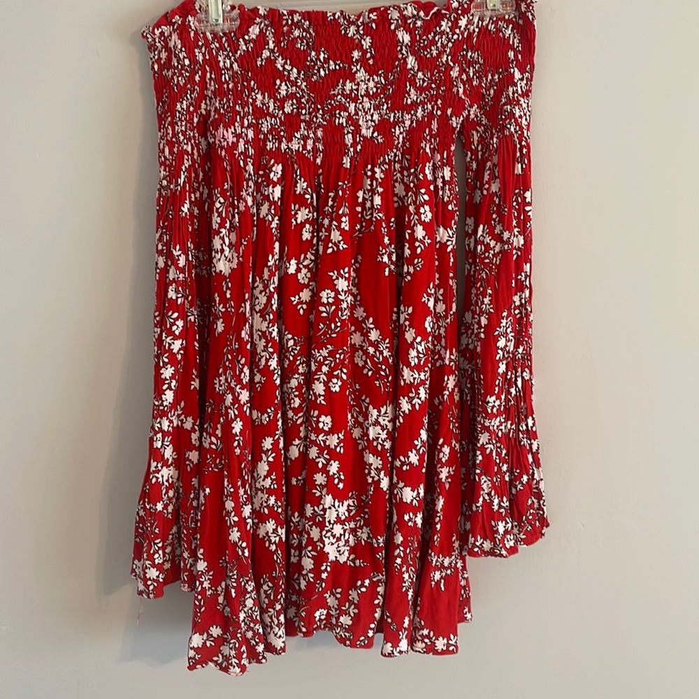 Red long sleeve top